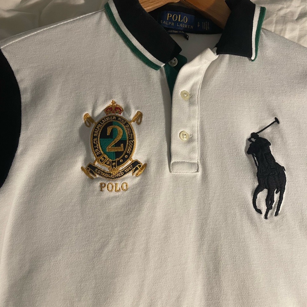 Ralph Lauren Custom Slim Fit Big Pony Mesh Polo Shirt